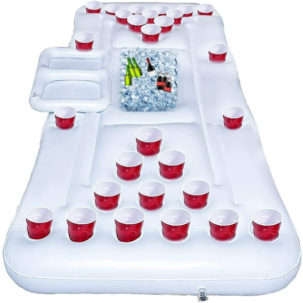 Floating Beer Pong Table Pool College Inflatable Party Built In Cooler Lounge Floating Beer Pong Table Pool College Inflatable Party Built In Cooler Lounge